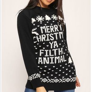 Merry Christmas Ya Filthy Animal Sweater